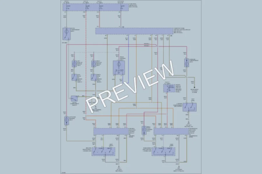 2004 Volkswagen NewBeetle Interior Lights wiring diagram preview