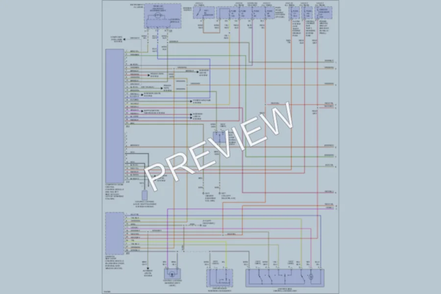2004 Volkswagen NewBeetle Power Door Locks wiring diagram preview