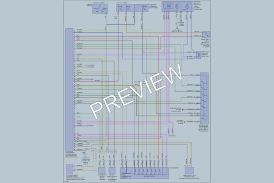2004 Volkswagen Passat Transmission wiring diagram preview
