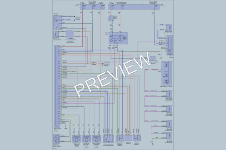 2004 Volkswagen Touareg Anti Lock Brakes wiring diagram preview