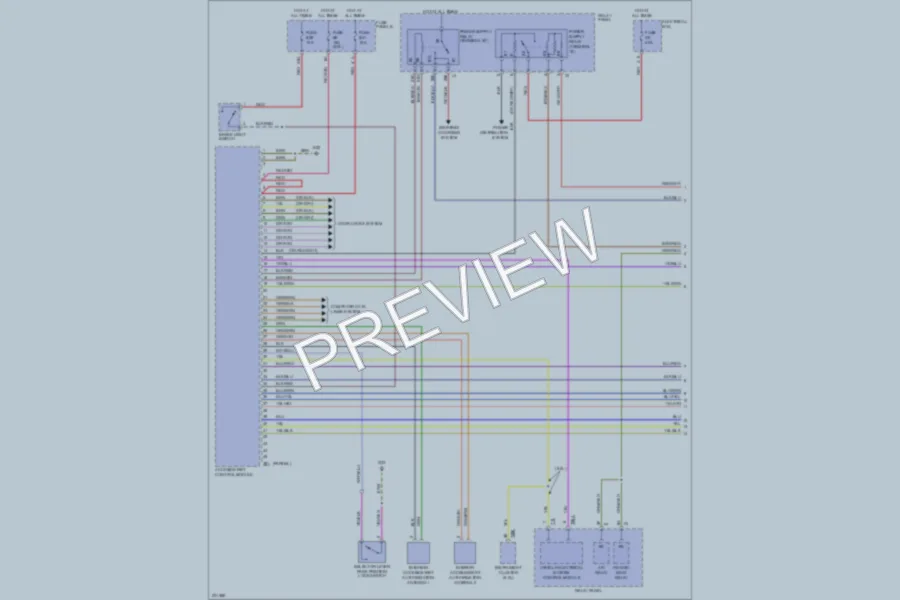 2004 Volkswagen Touareg Anti Theft wiring diagram preview