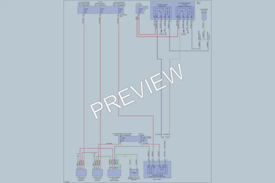 2004 Volkswagen Touareg Cooling Fan wiring diagram preview
