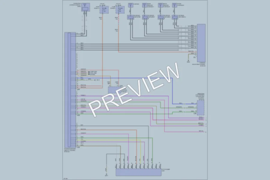 2004 Volkswagen Touareg Navigation wiring diagram preview