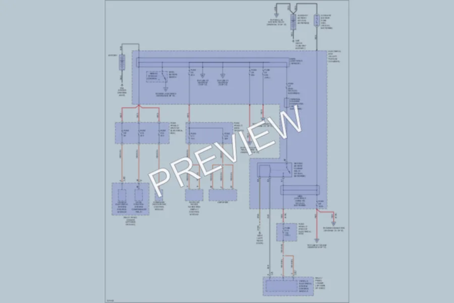 2004 Volkswagen Touareg Power Distribution wiring diagram preview
