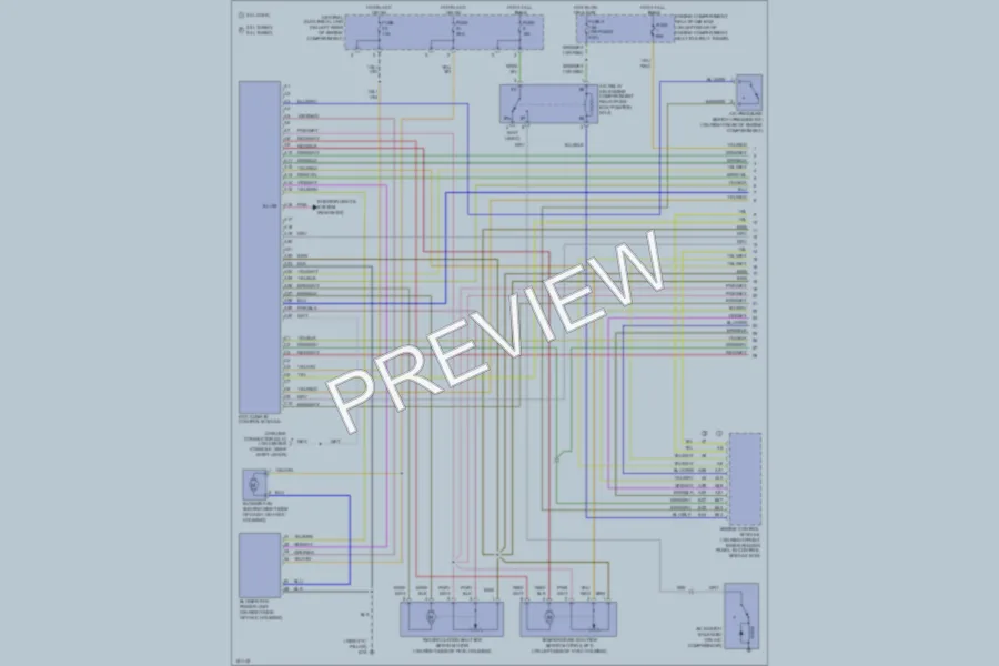 2004 Volvo C70 Air Conditioning wiring diagram preview