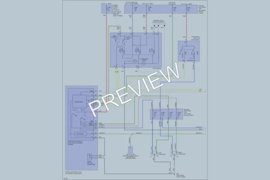 2004 Volvo C70 Headlights wiring diagram preview