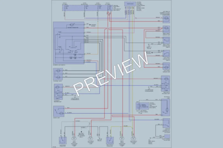2004 Volvo C70 Interior Lights wiring diagram preview