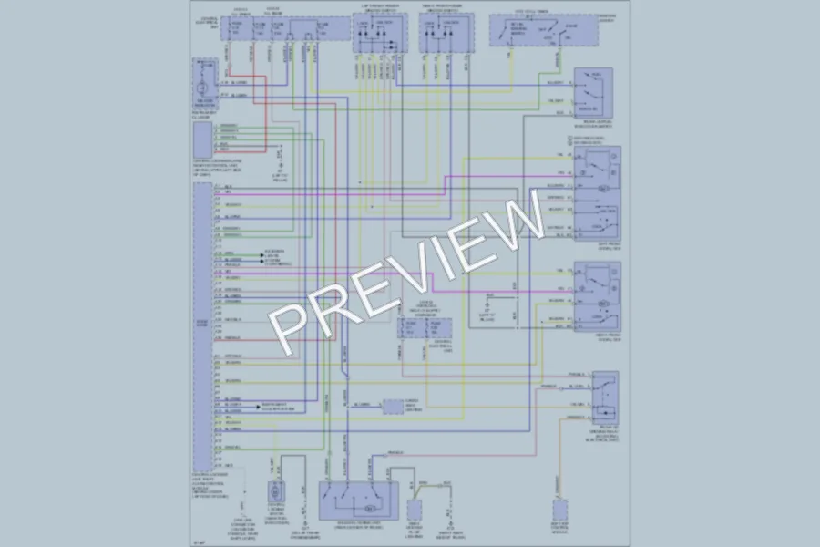 2004 Volvo C70 Power Door Locks wiring diagram preview