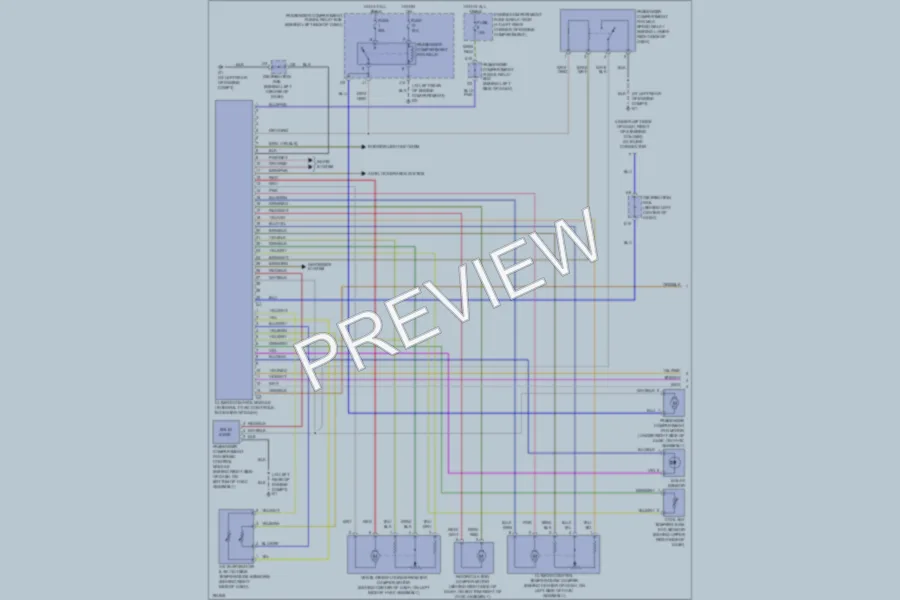2004 Volvo S40 Air Conditioning wiring diagram preview