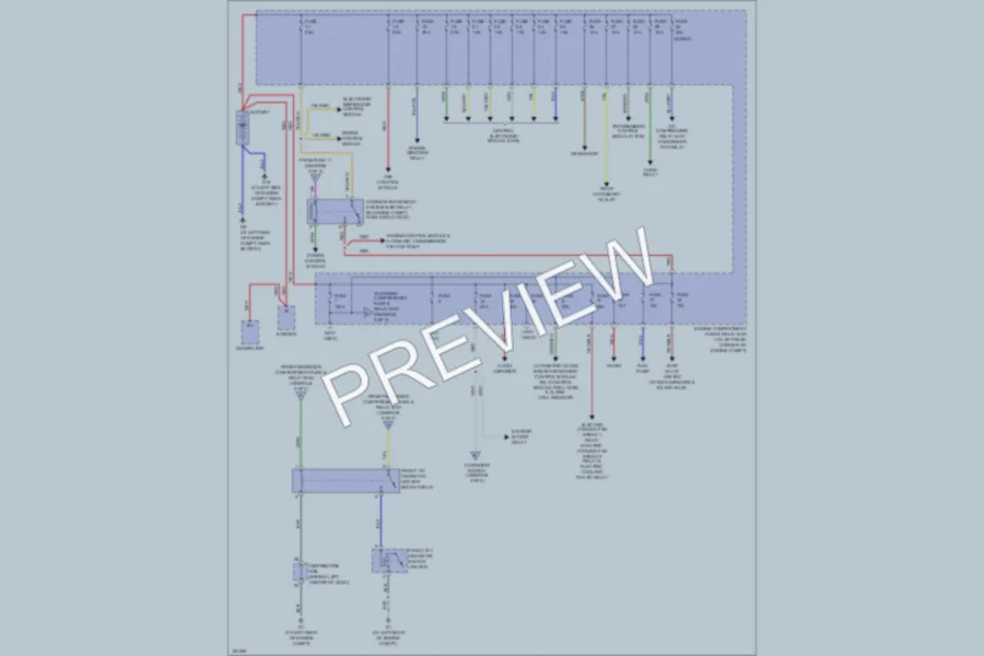 2004 Volvo S40 Power Distribution wiring diagram preview