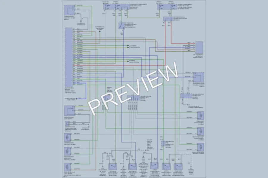 2004 Volvo S40 Power Door Locks wiring diagram preview
