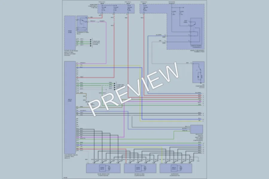 2004 Volvo S60 Air Conditioning wiring diagram preview
