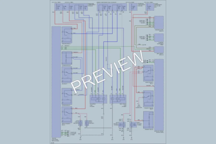 2004 Volvo S80 Headlights wiring diagram preview