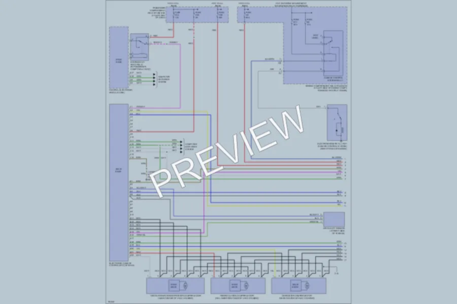 2004 Volvo V70 Air Conditioning wiring diagram preview
