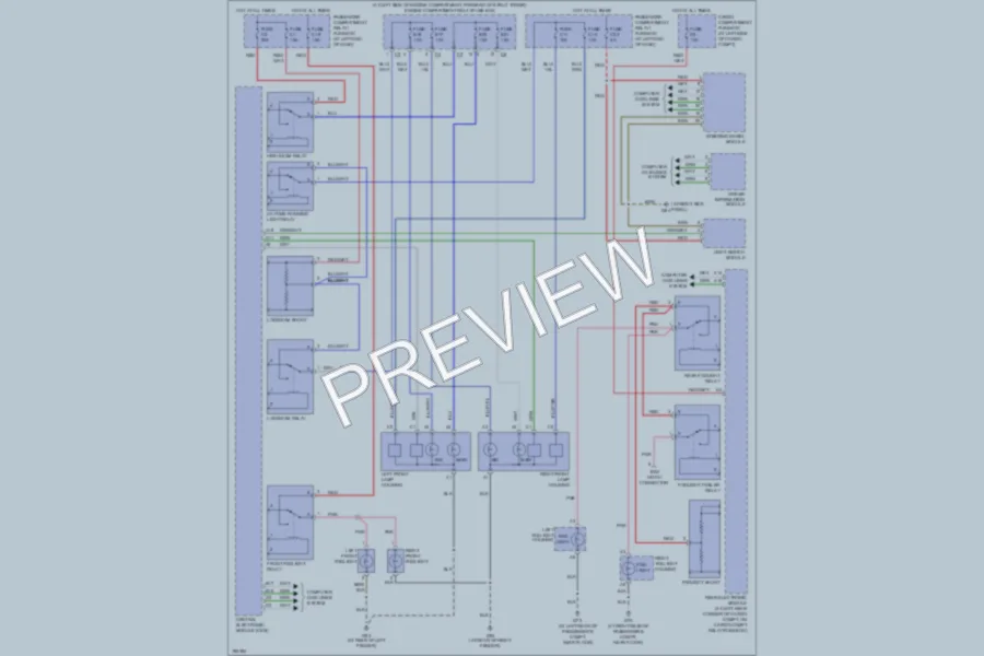 2004 Volvo V70 Headlights wiring diagram preview