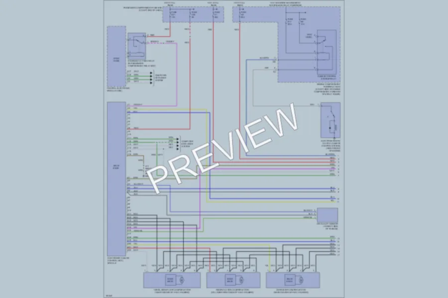 2004 Volvo XC90 Air Conditioning wiring diagram preview