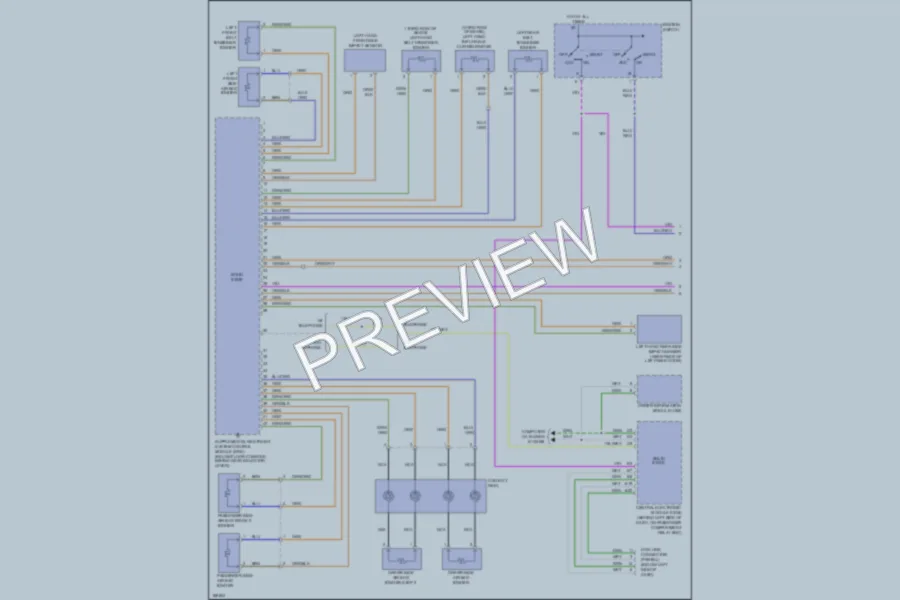 2004 Volvo XC90 Supplemental Restraints wiring diagram preview