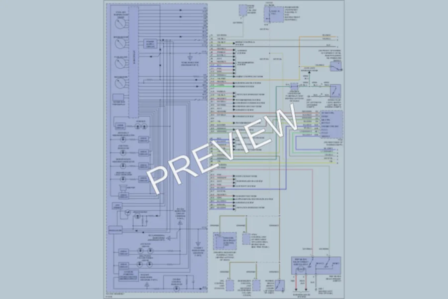2005 Acura MDX Instrument Cluster wiring diagram preview