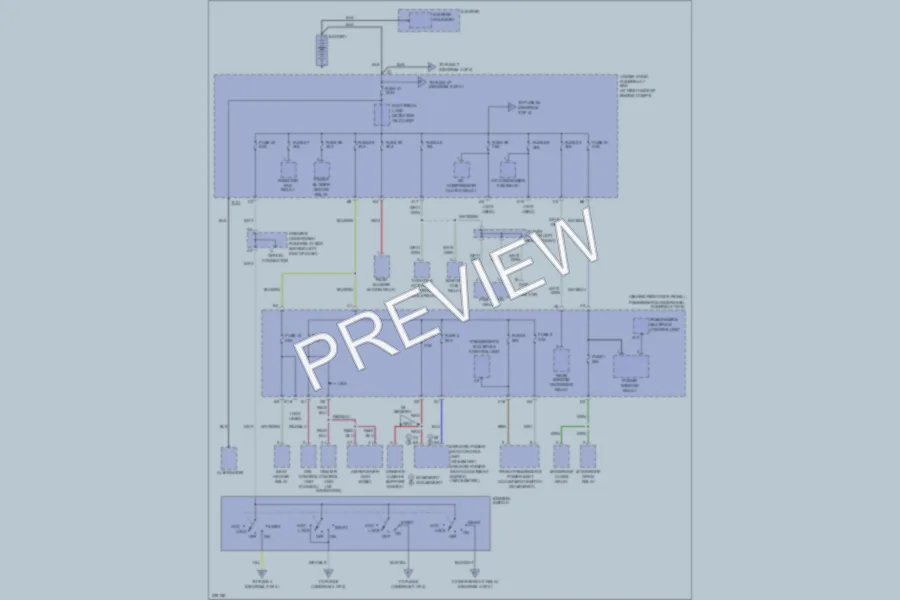 2005 Acura MDX Power Distribution wiring diagram preview