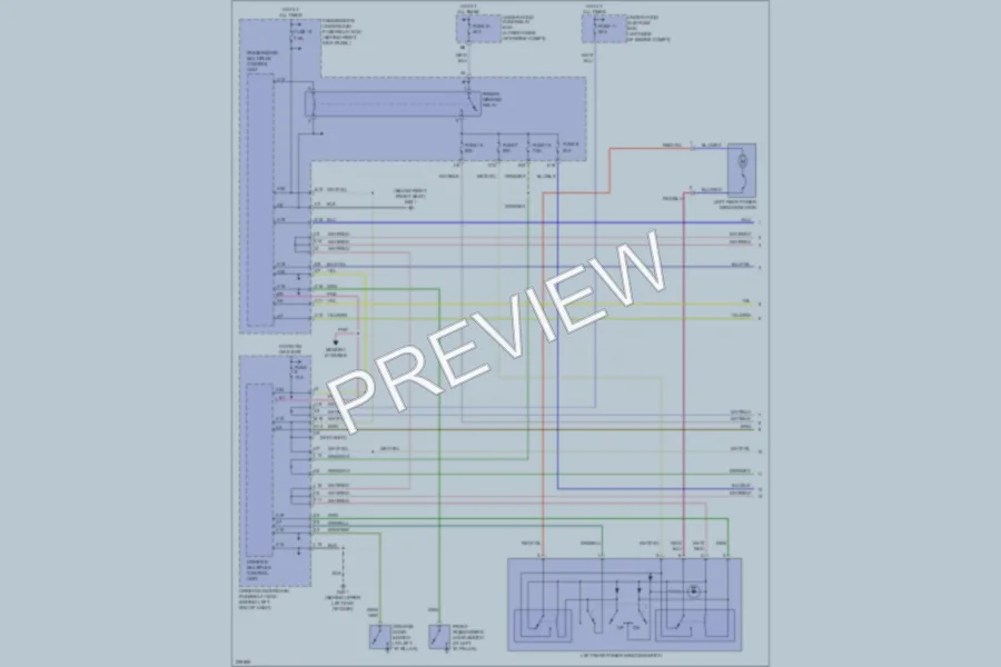 2005 Acura MDX Power Windows wiring diagram preview