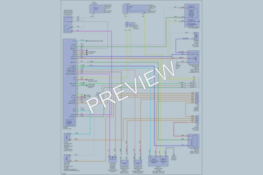 2005 Acura RL Air Conditioning wiring diagram preview
