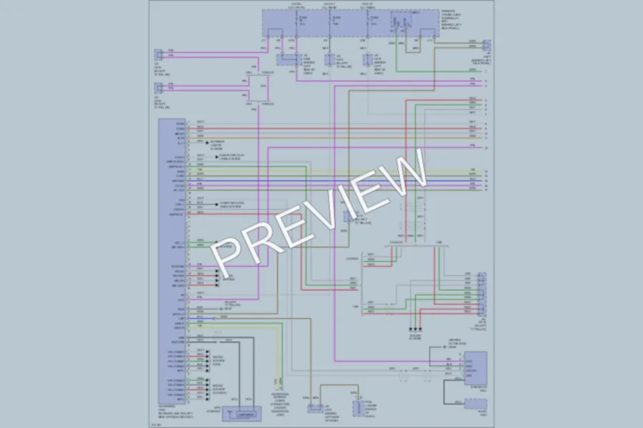 2005 Acura RL Navigation wiring diagram preview