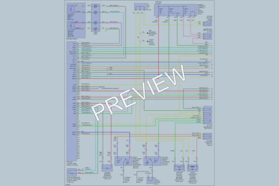 2005 Acura RL Supplemental Restraints wiring diagram preview