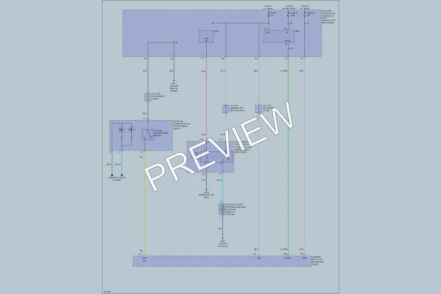 2005 Acura RL Trunk Tailgate Fuel Door wiring diagram preview