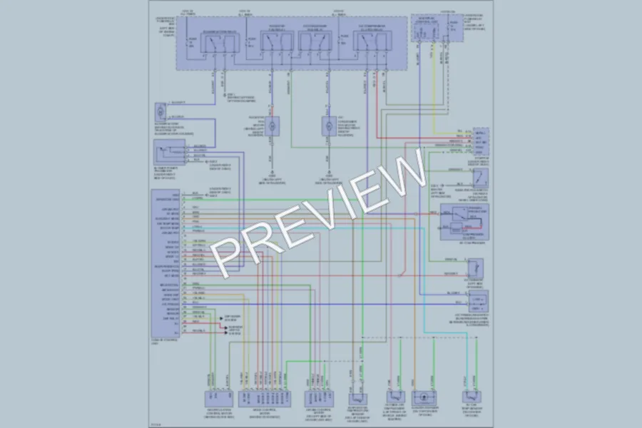 2005 Acura RSX Air Conditioning wiring diagram preview