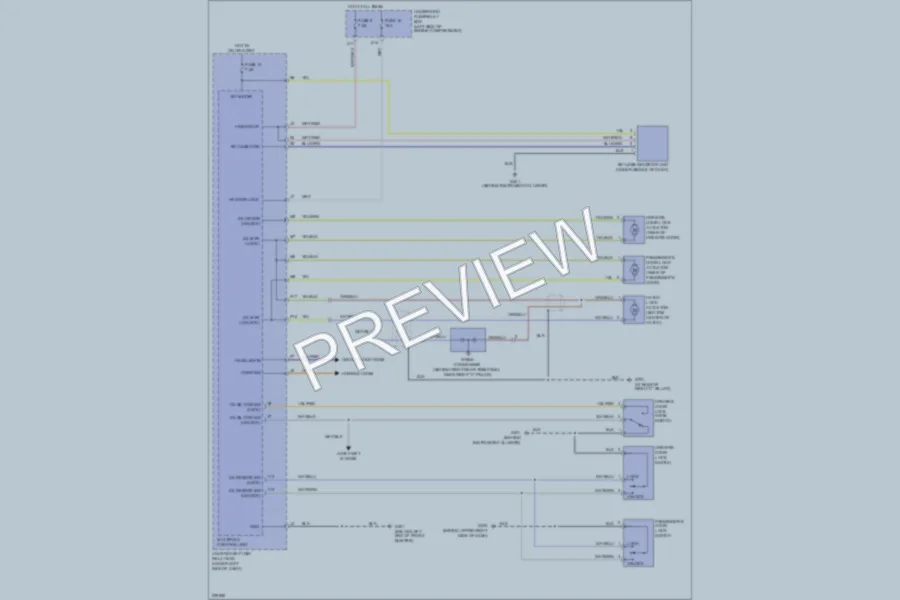 2005 Acura RSX Power Door Locks wiring diagram preview