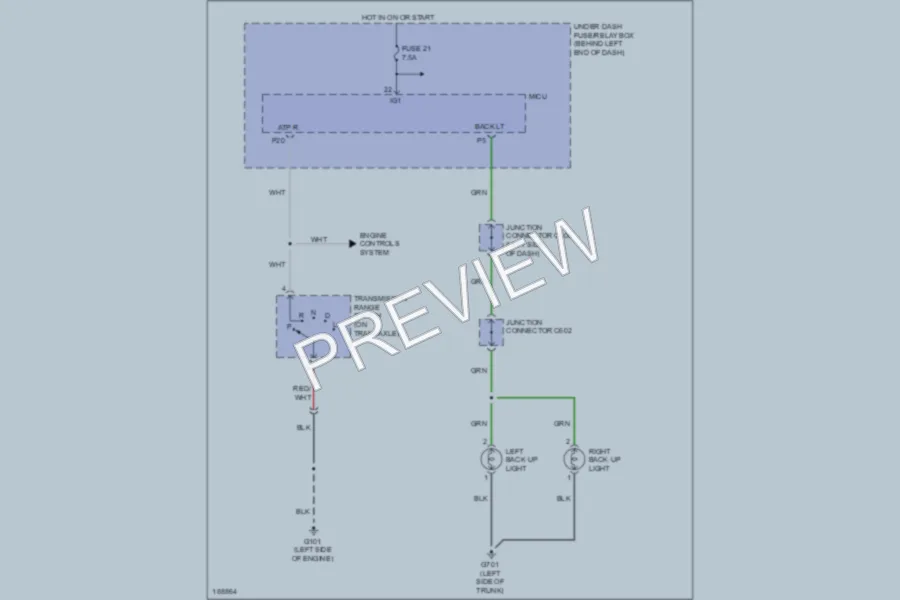 2005 Acura TL Exterior Lights wiring diagram preview