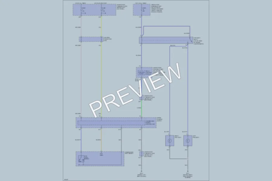 2005 Acura TSX Headlights wiring diagram preview