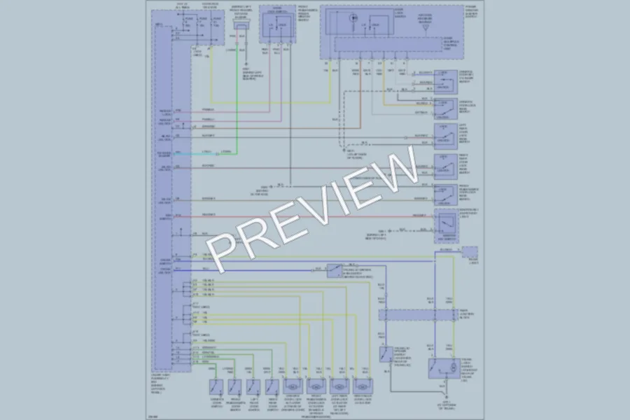 2005 Acura TSX Power Door Locks wiring diagram preview