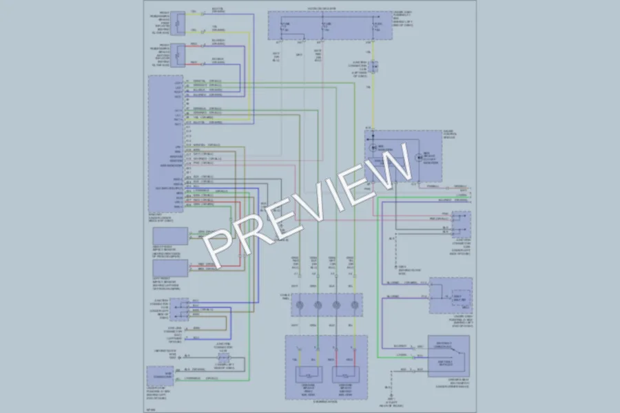 2005 Acura TSX Supplemental Restraints wiring diagram preview