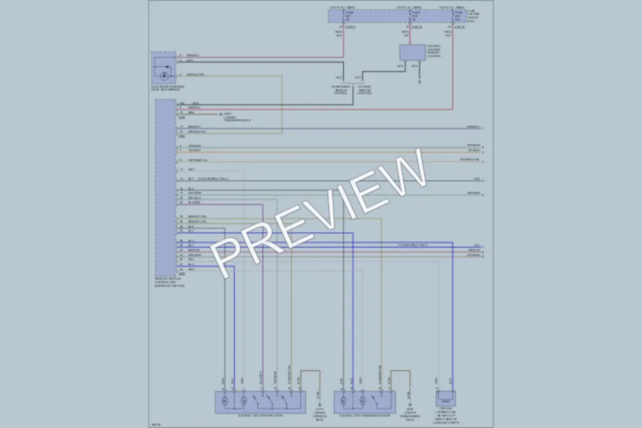 2005 BMW 330Ci Power Door Locks wiring diagram preview