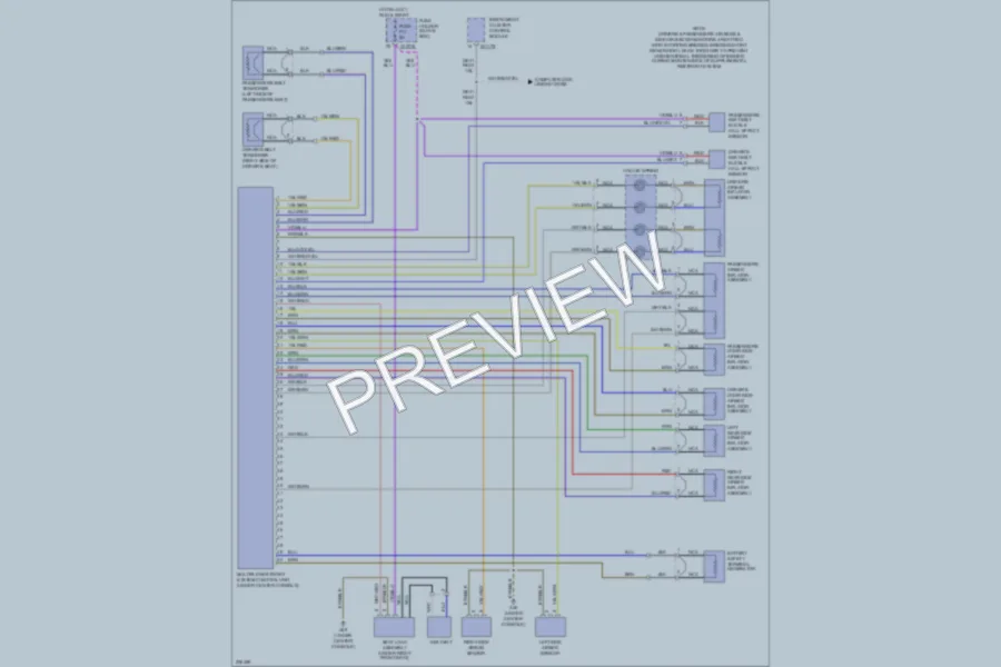 2005 BMW 330Ci Supplemental Restraints wiring diagram preview