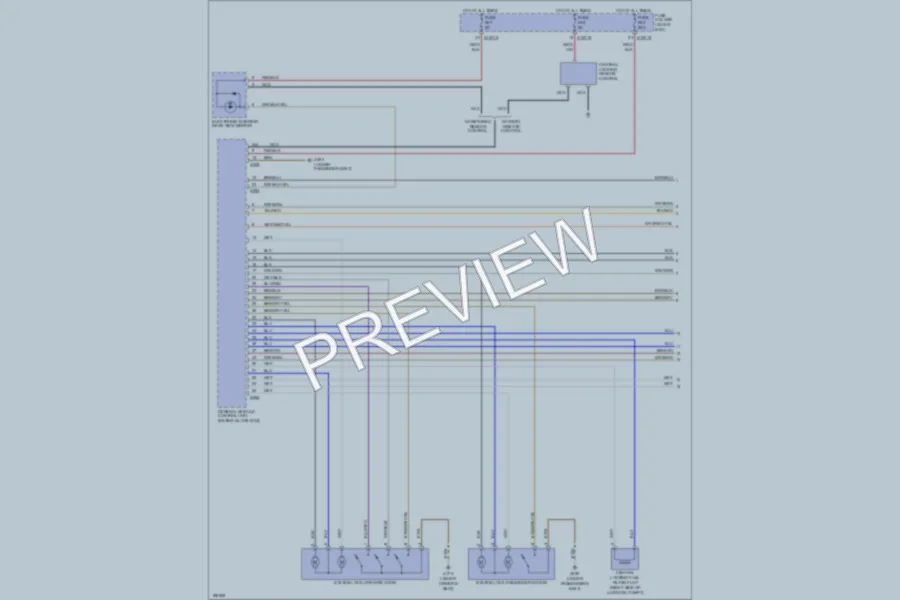 2005 BMW 330xi Power Door Locks wiring diagram preview