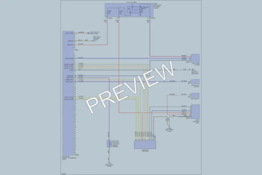 2005 BMW 525i Transmission wiring diagram preview