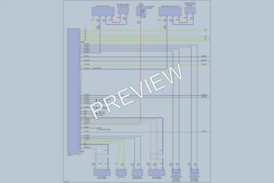 2005 BMW 530i Supplemental Restraints wiring diagram preview