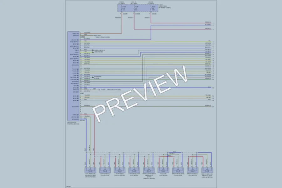 2005 BMW 545i Air Conditioning wiring diagram preview