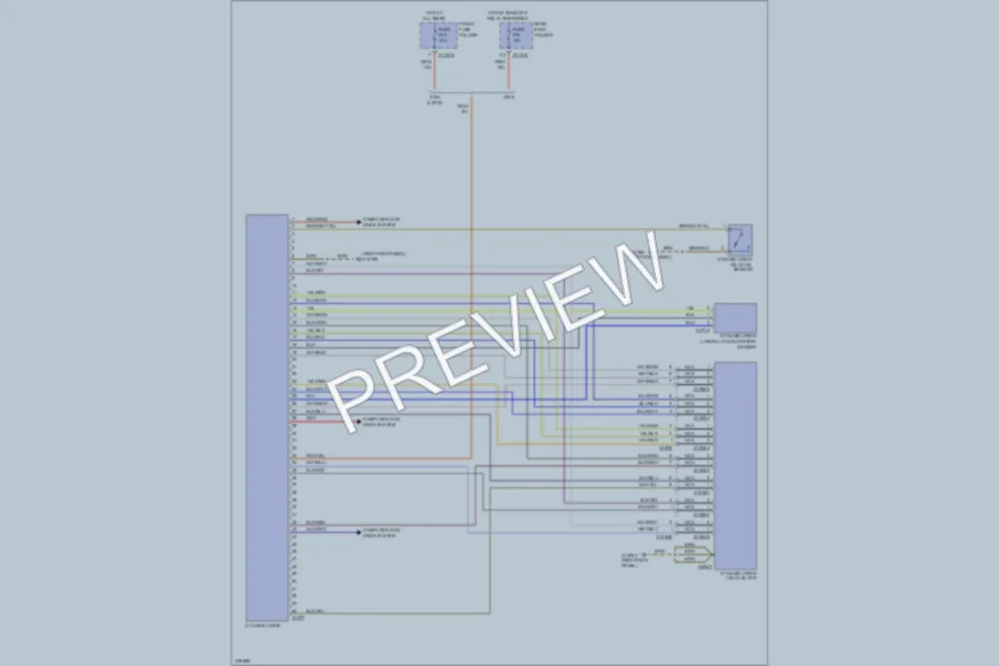 2005 BMW 545i Electronic Suspension wiring diagram preview