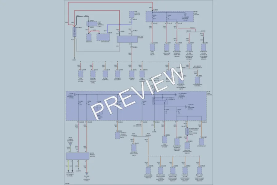 2005 BMW 545i Power Distribution wiring diagram preview