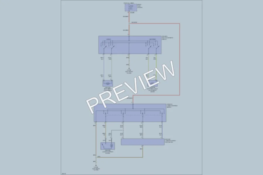 2005 BMW 545i Power Seats wiring diagram preview