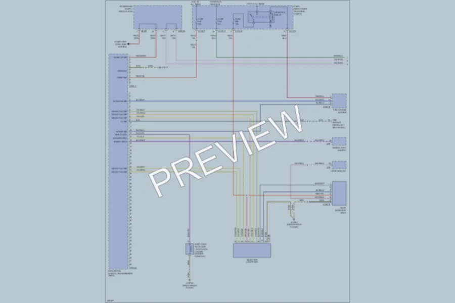 2005 BMW 545i Transmission wiring diagram preview