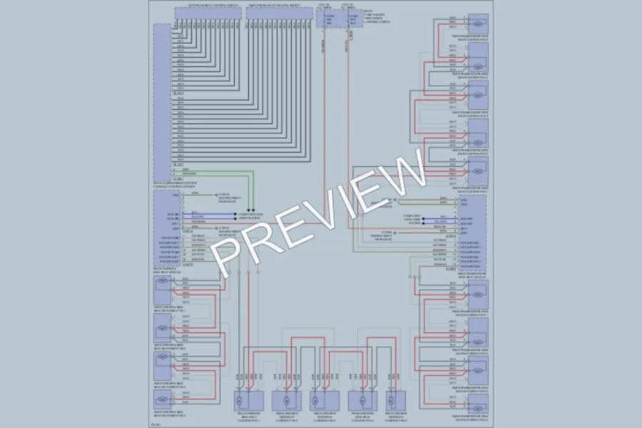 2005 BMW 745Li Power Seats wiring diagram preview