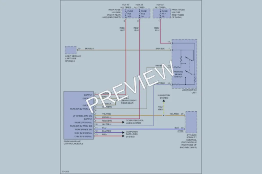 2005 BMW 745Li Shift Interlock wiring diagram preview