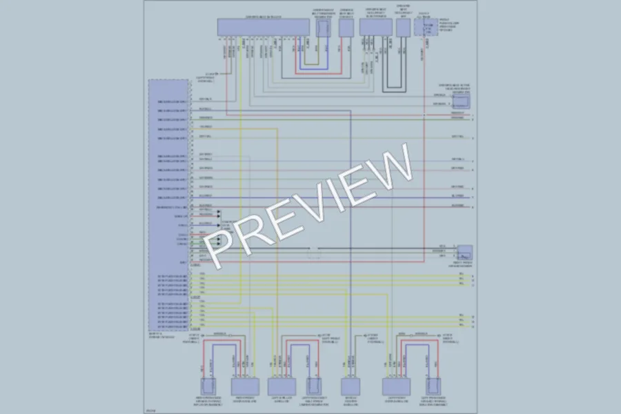 2005 BMW 745Li Supplemental Restraints wiring diagram preview