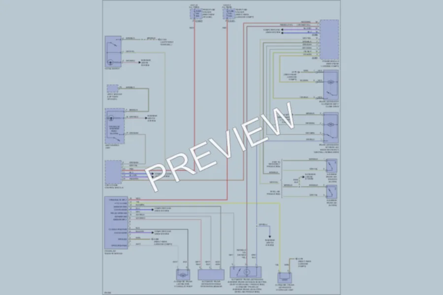 2005 BMW 745Li Trunk Tailgate Fuel Door wiring diagram preview