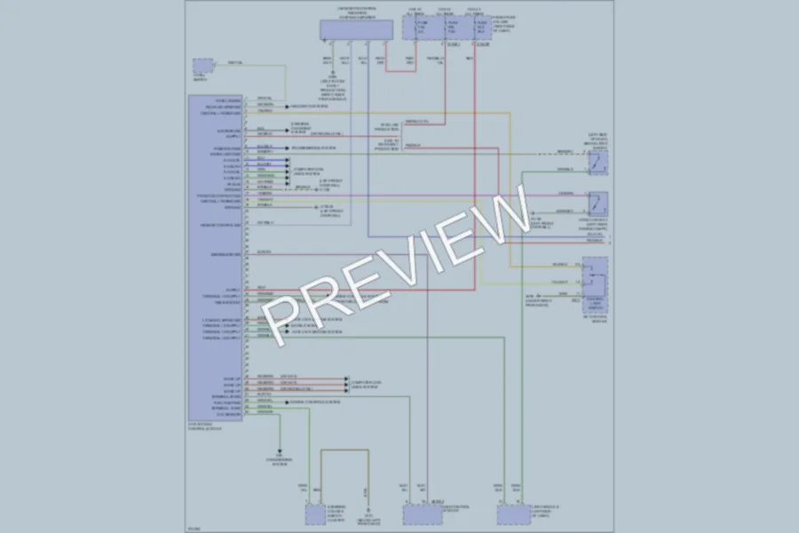 2005 BMW 745i Anti Theft wiring diagram preview