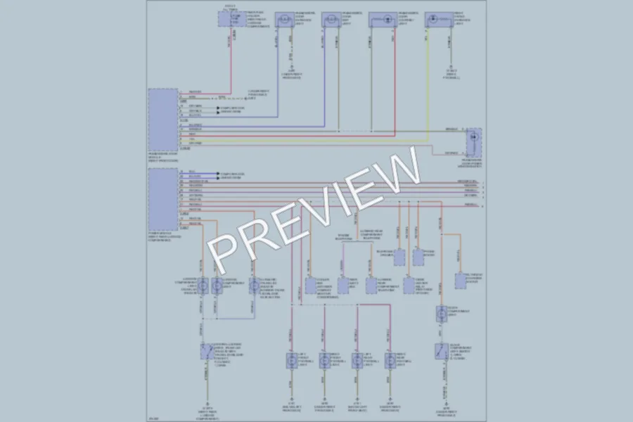 2005 BMW 745i Interior Lights wiring diagram preview